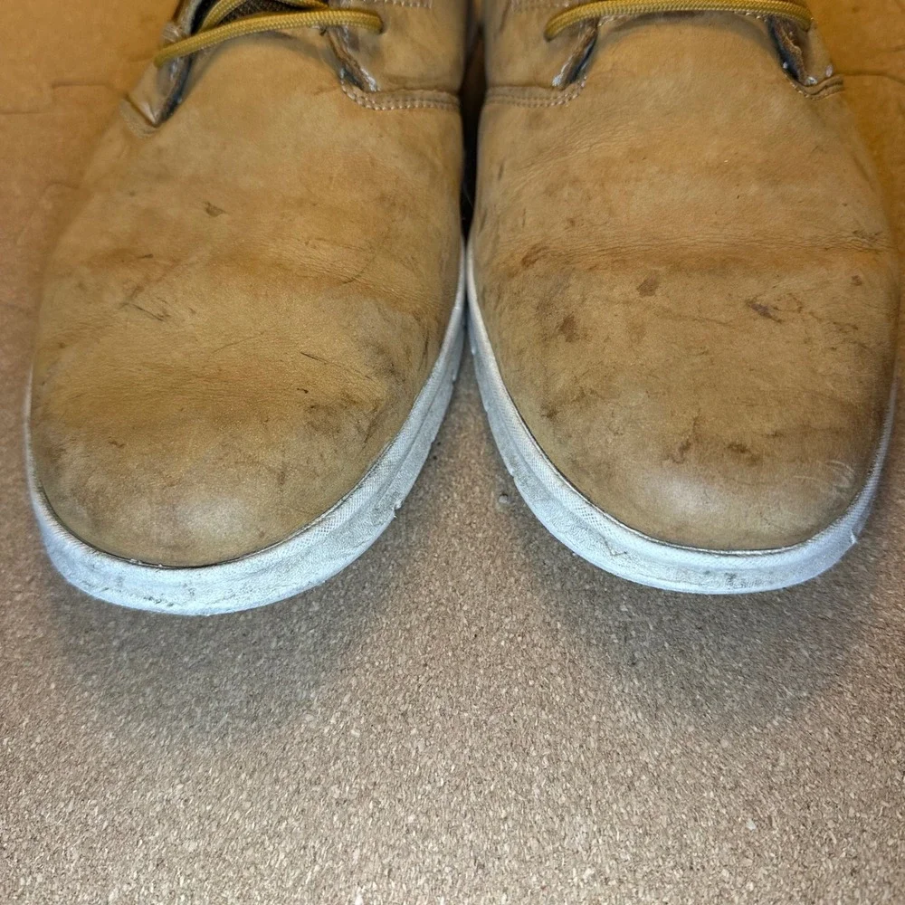 Timberland SensorFlex Chukka Boots Mens 11.5 Wheat A1OEA Leather Lace Up Casual